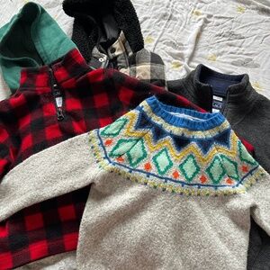 Toddler boy sweater vest hoodie jacket